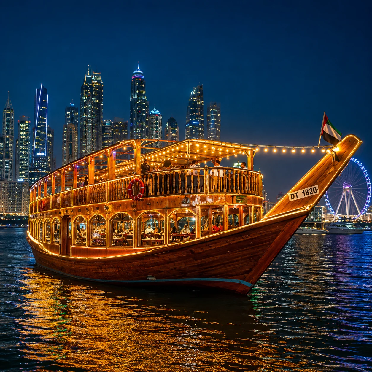 Dubai Marina Dhow Cruise